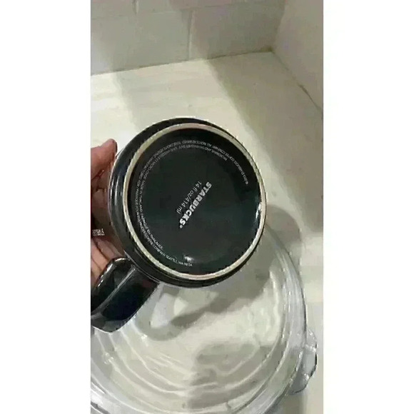 Starbucks 2013 Gray 14oz Gunmetal Embossed Iridescent Metallic Coffee Mug Cup - Picture 6 of 9